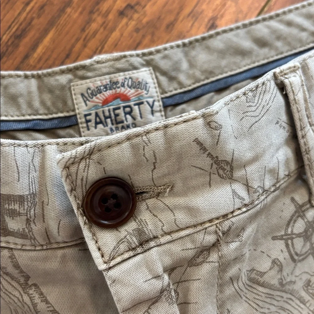 Faherty mens khaki tan beige All Day shorts 7